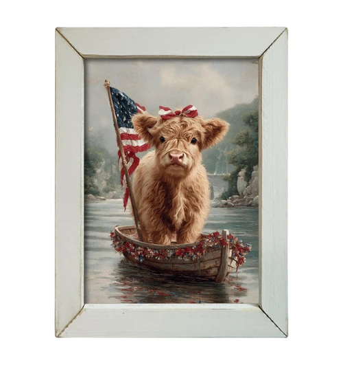HMK1577L PATRIOTIC BOATING HIGHLAND