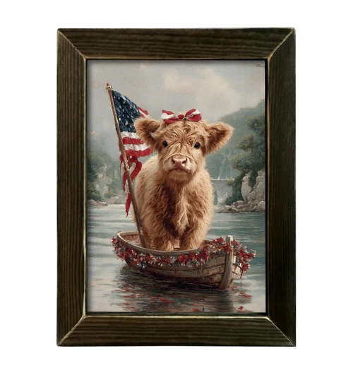HMK1577L PATRIOTIC BOATING HIGHLAND
