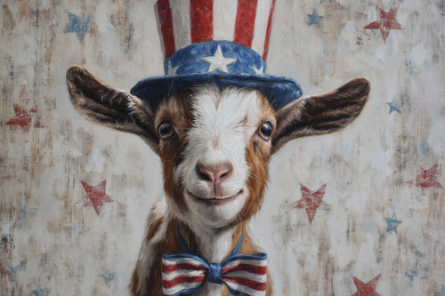 HMK1582B AMERICAN KID GOAT 4X6 BLOCK