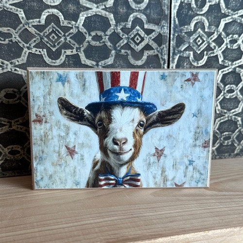 HMK1582B AMERICAN KID GOAT 4X6 BLOCK