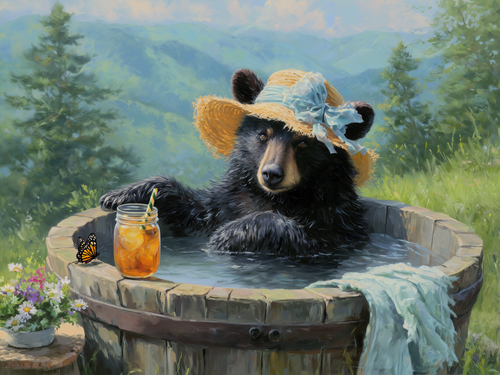HMK1593L SWEET TEA SOAK BLACK BEAR