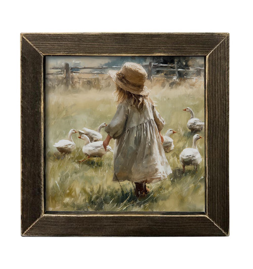 HMK1601L GIRL AND HER DUCKS