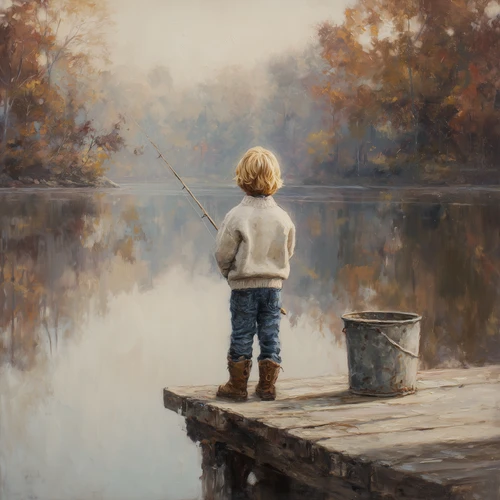 HMK1603L BOY FALL FISHING