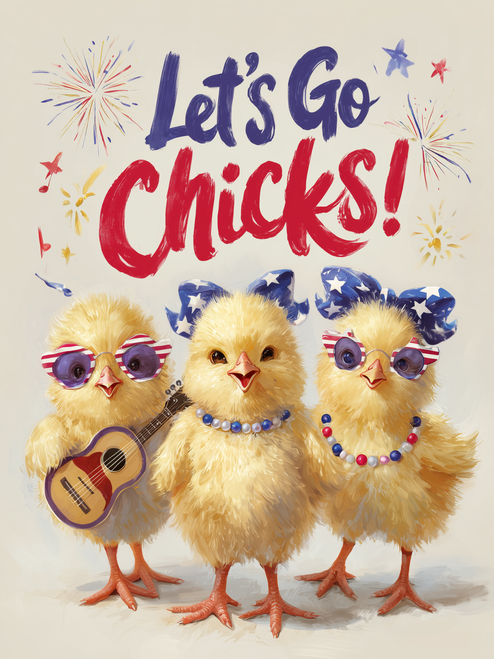 HMK1630B THE AMERICAN CHICKS 4X6 BLOCK