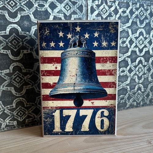 HMK1671B LIBERTY BELL 1776 4X6 BLOCK