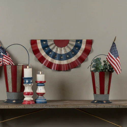 24.5" METAL AMERICANA BUNTING
