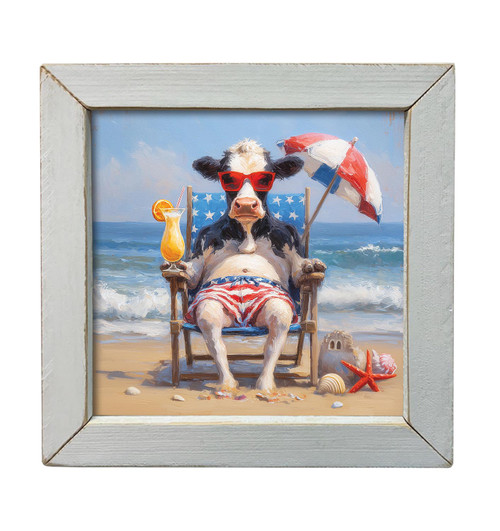 ACR301 Stars & Stripes Beach Cow