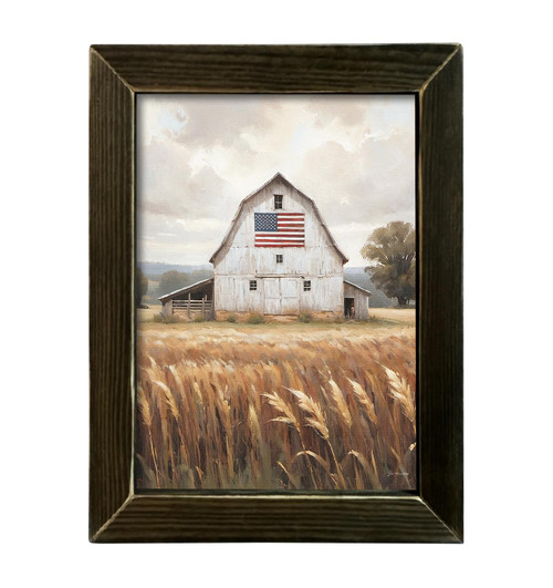 JO329 American Flag Barn