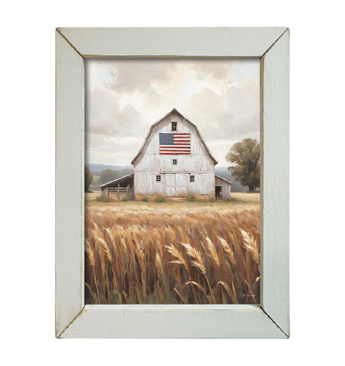 JO329 American Flag Barn
