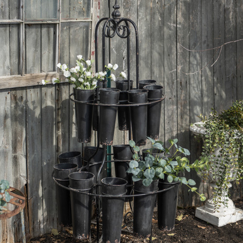 BLACK 18 BUCKET STAND