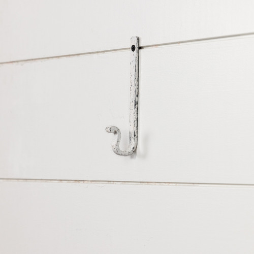 6" WHITE FORTIFIED HOOK