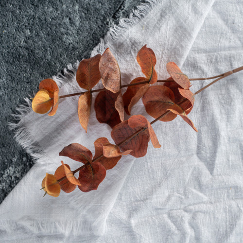 14" BURNT SIENNA EUCALYPTUS SPRAY