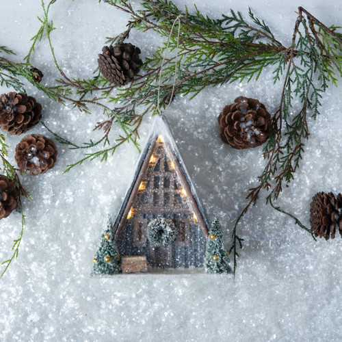 A FRAME CABIN ORNAMENT