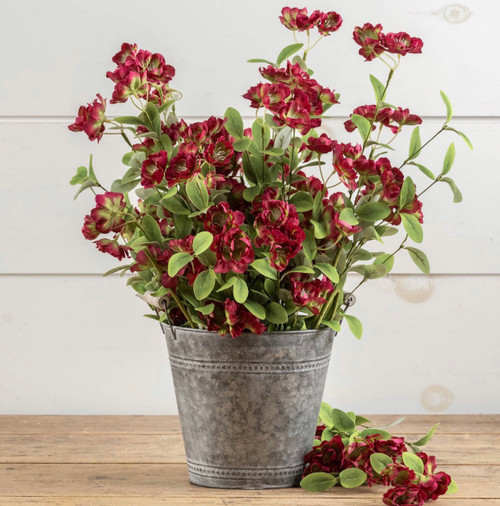 9" GALVANIZED DOUBLE HANDLE DECORATIVE PAIL