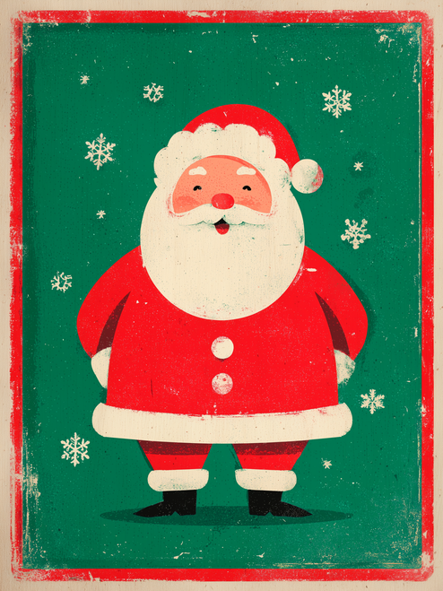 HMK1708B RETRO SANTA BLOCK