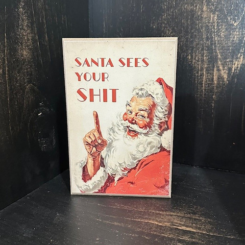 HMK1720B SANTA SEES YOUR SHIT BLOCK