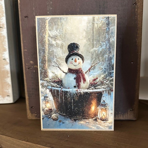 HMK1385B SNOWMAN TUB BLOCK