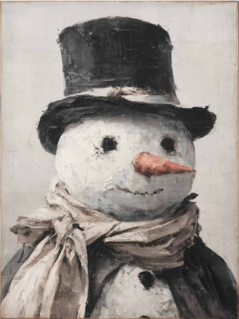 HMK1704 TAUPE SNOWMAN BOX FRAME