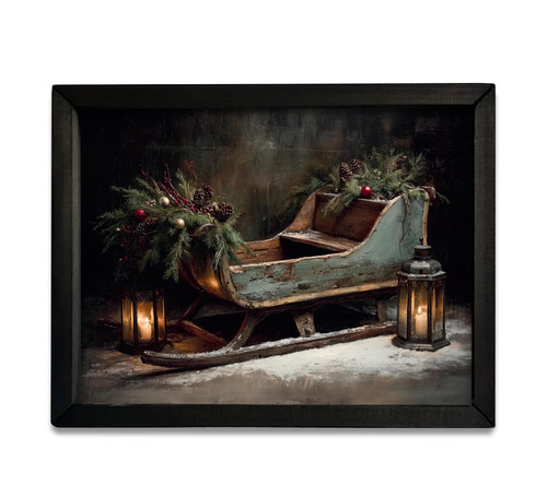 HMK1763 MOODY ANTIQUE SLEIGH BOX FRAME