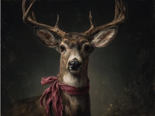 HMK1773 MOODY DEER BOX FRAME