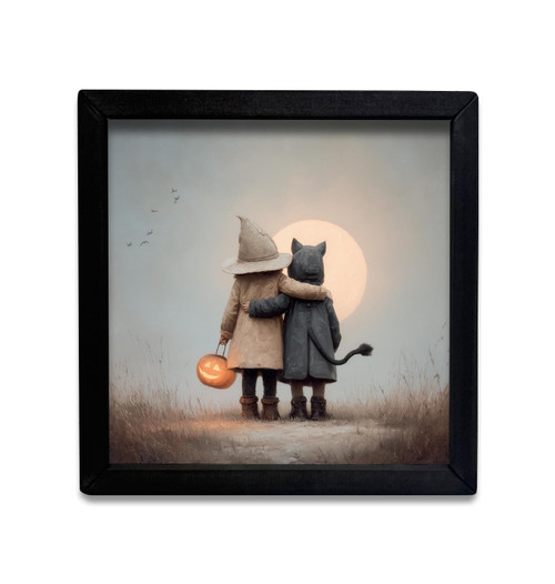 HMK1783 HALLOWEEN MOON BOX FRAME