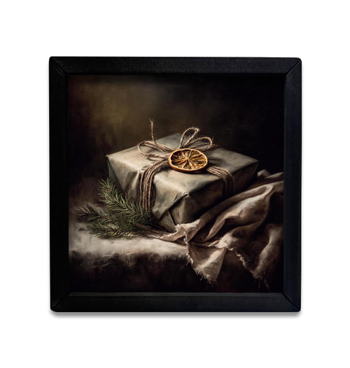 HMK1785 MOODY VINTAGE CHRISTMAS GIFT BOX FRAME