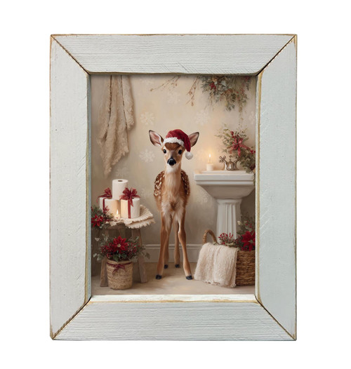 HMK1687L BATHROOM CHRISTMAS REINDEER