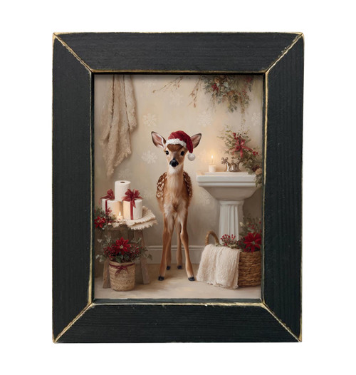 HMK1687L BATHROOM CHRISTMAS REINDEER