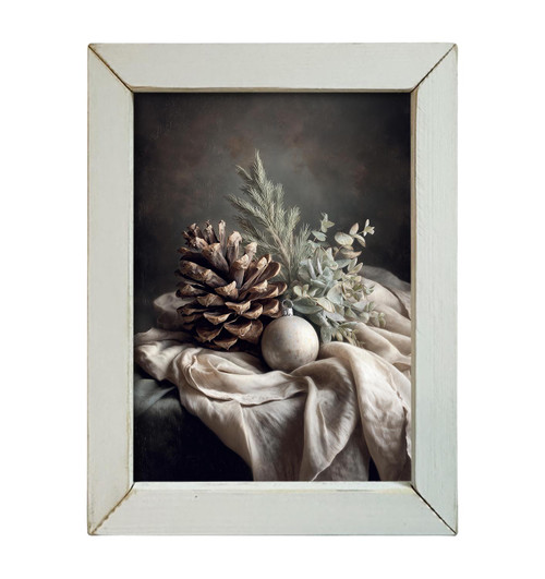 HMK1697L PINECONE CHRISTMAS STILL LIFE