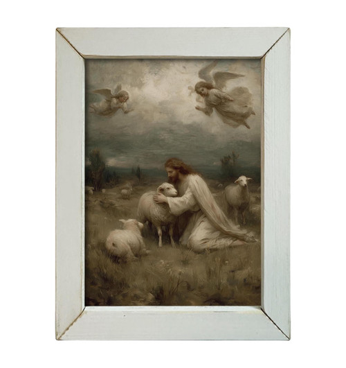 HMK1722L VINTAGE SHEPHERD JESUS