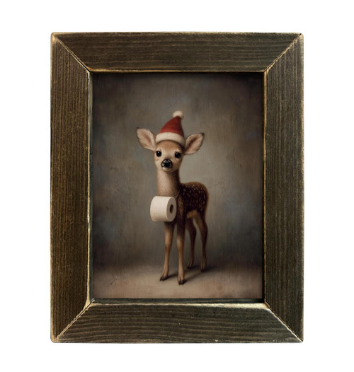 HMK1736L POTTY REINDEER PORTRAIT