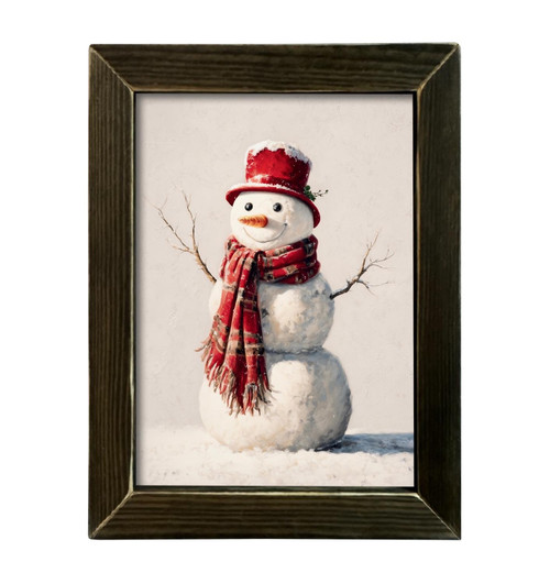 HMK1740L CLASSIC SNOWMAN WITH RED SCARF