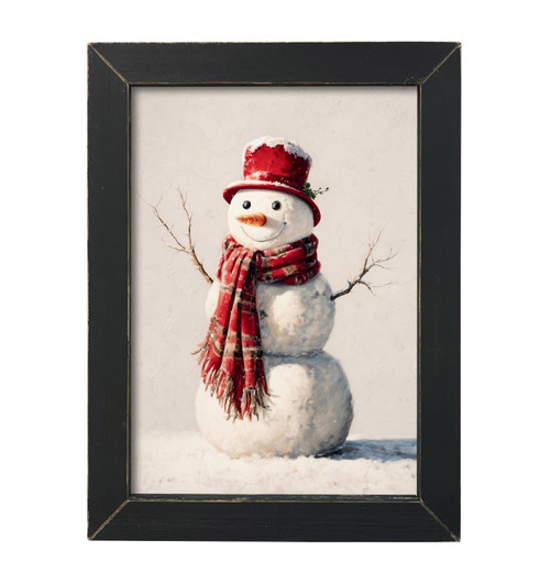 HMK1740L CLASSIC SNOWMAN WITH RED SCARF