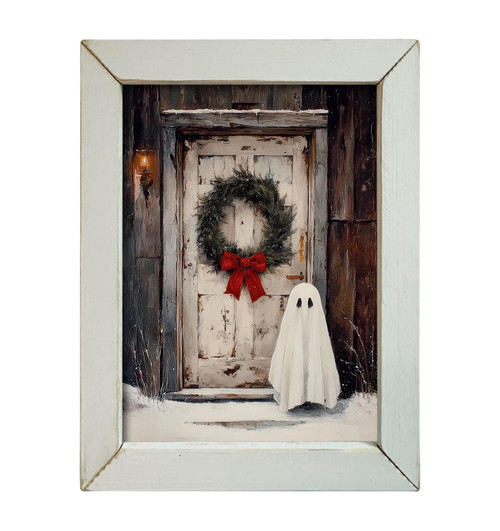 HMK1742L FARMHOUSE CHRISTMAS GHOST