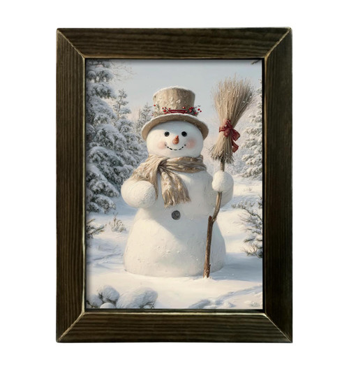 HMK1756L SWEEPING SNOWMAN