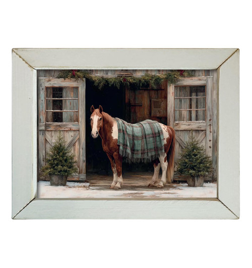 HMK1766L WINTER PAINTED HORSE