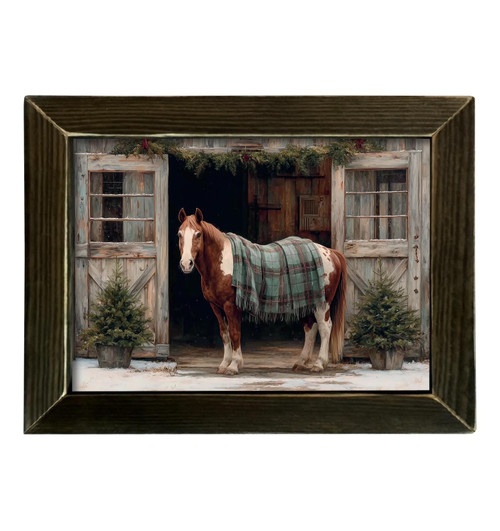 HMK1766L WINTER PAINTED HORSE