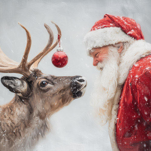 HMK1784L SANTA'S FESTIVE REINDEER