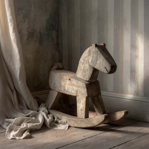 HMK1787L VINTAGE ROCKING HORSE