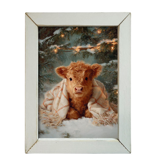 HMK1682L COZY CHRISTMAS CALF