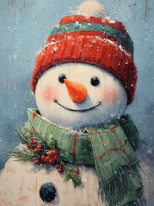 HMK1365L SMILING CHRISTMAS SNOWMAN