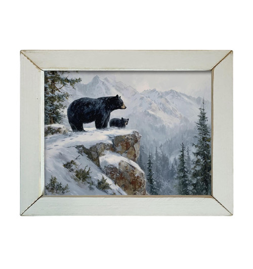 HMK1337L WINTER BLACK BEAR AND CUB