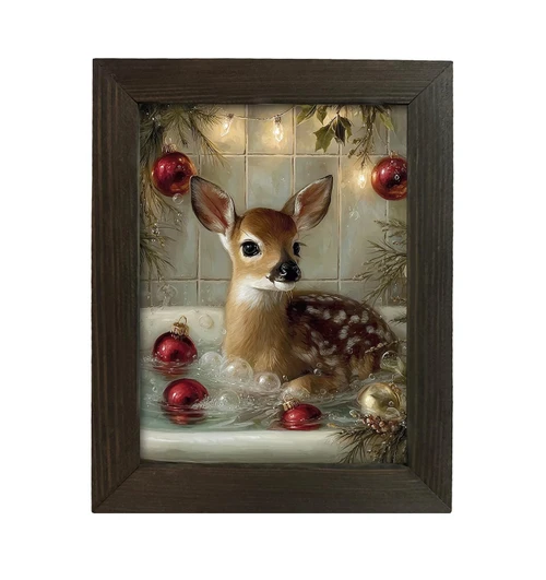 HMK1322L HOLIDAY DEER BATH