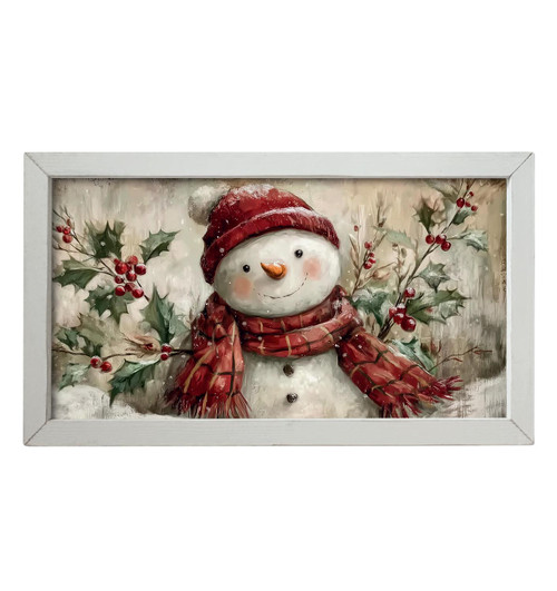 HMK1792L HOLLY SNOWMAN