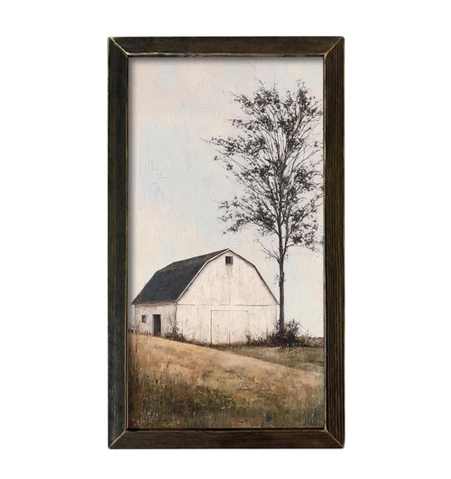 HMK1793L VINTAGE WHITE BARN