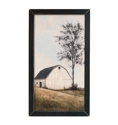 HMK1793L VINTAGE WHITE BARN
