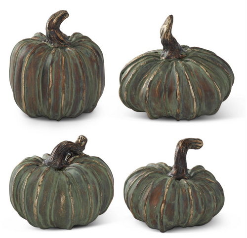 ASST RESIN PATINA COPPER FILLER PUMPKINS (EACH)
