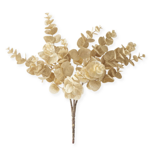 19in CREAM EUCALYPTUS BUSH