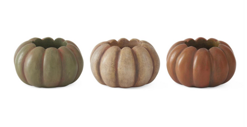 ASST 2in RESIN PUMPKIN T-LIGHT CANDLEHOLDERS (EACH)