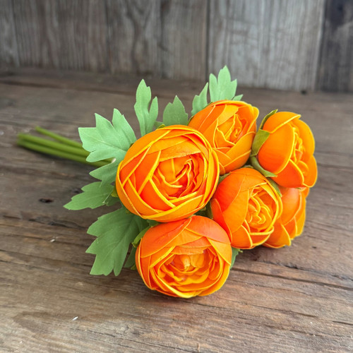 10.75in YELLOW REAL TOUCH RANUNCULUS BUNDLE